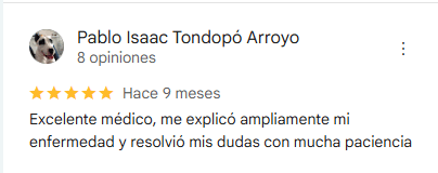 Testimonio del paciente 3